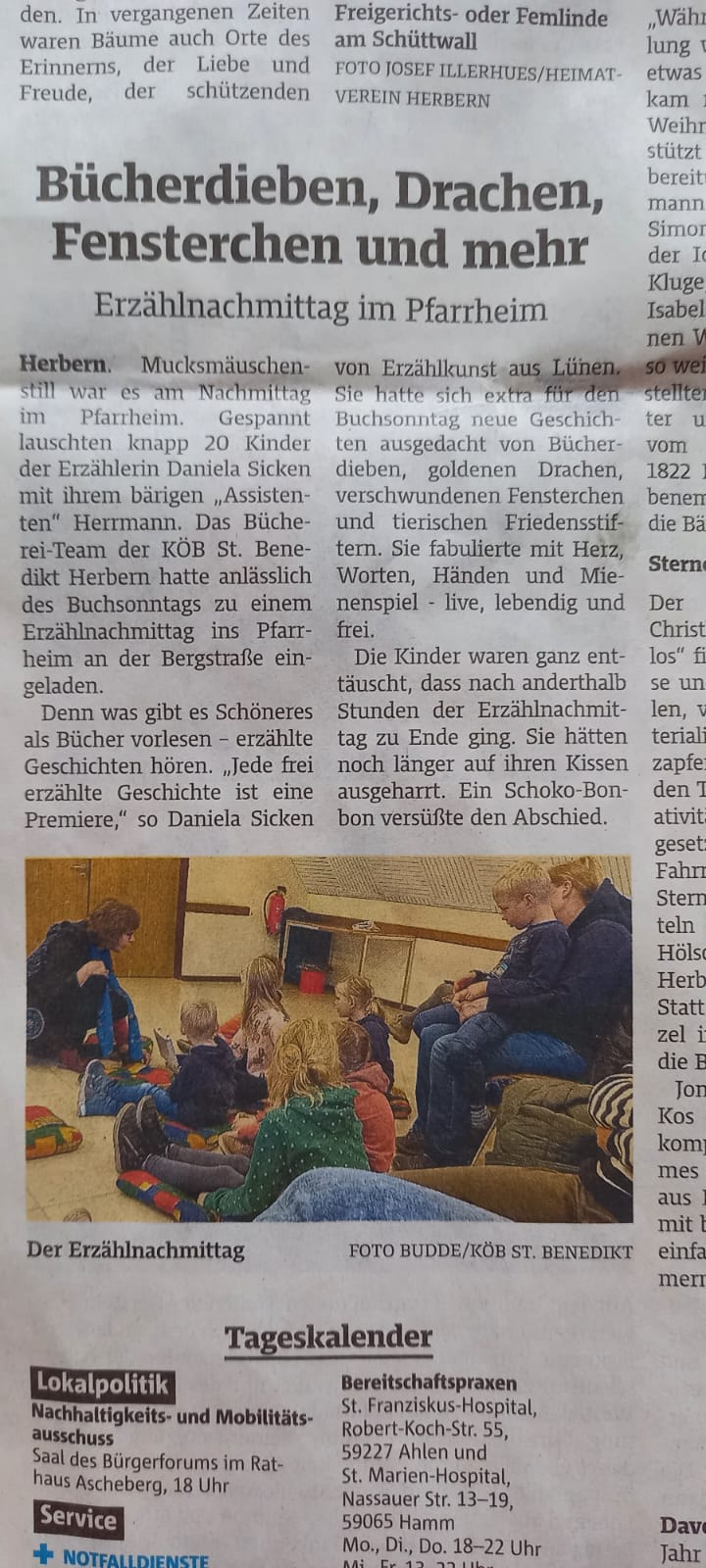 Artikel WAZ 24.11.24 KÖB Herbern